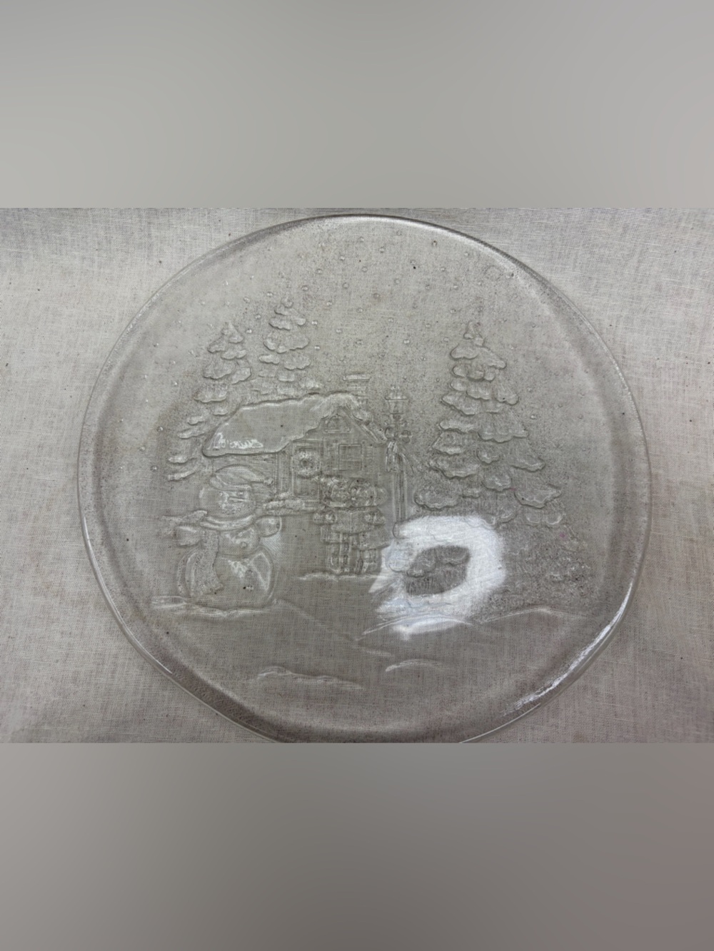 Posh Bright Pink Sticky Note on Glass Dish